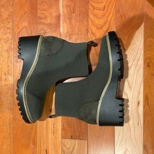 Nicole Miller Lele Ankle Platform Wedge Knit Sock Bootie Women's - Size 7.5